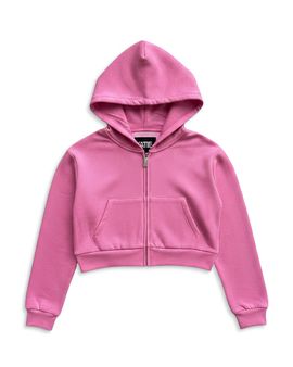 Katiejnyc KatieJnyc Girls' Tween Cody Crop Zip Hoodie
