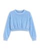 Katiejnyc KatieJnyc Girls' Tween Jade Velour Crewneck Top - 1
