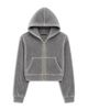 Katiejnyc KatieJnyc Girls' Tween Jade Velour Zip Up Hoodie - 1