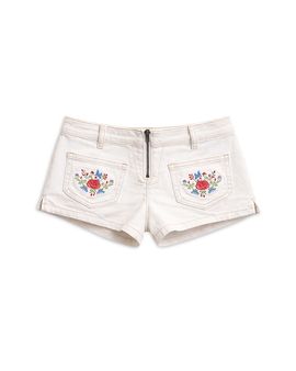 Katiejnyc KatieJnyc Girls' Tween Santa Fe Denim Embroidered Shorts