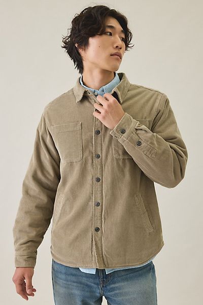 Katin Katin Harold Corduroy Shirt Top in Tan, Men's at Urban Outfitters