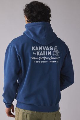 Katin Katin Hot Line Graphic Hoodie Sweatshirt in Navy, Men's at Urban Outfitters