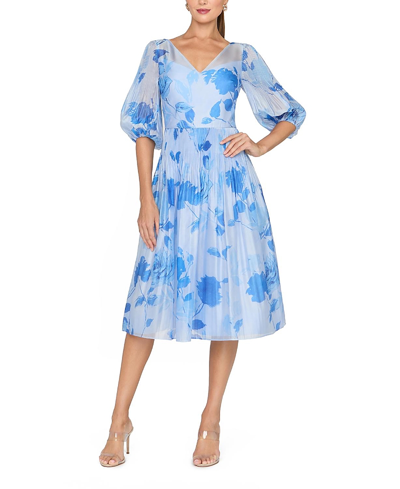 kay unger floral midi dress Jessa Midi Dress Kay Unger