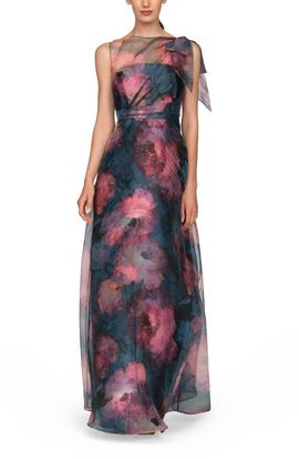 Kay Unger Kay Unger Jocelyn Tie Neck Gown