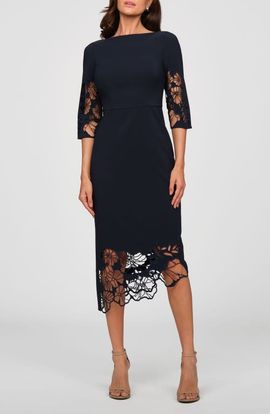 Kay Unger Kay Unger Vanna Lace Sheath Dress