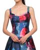 Kay Unger Women's Adria Floral Satin Tea-Length Dress - 6