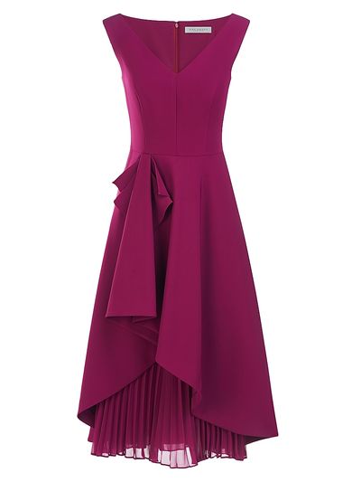 blue dress for baby girl Begonia Midi Dress – Kay Unger main image 1