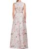 Kay Unger Women's Bennet Floral Jacquard Walk-Thru Jumpsuit - 4