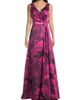 Kay Unger Women's Cecilia Floral Satin Gown - 3
