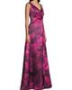 Kay Unger Women's Cecilia Floral Satin Gown - 4