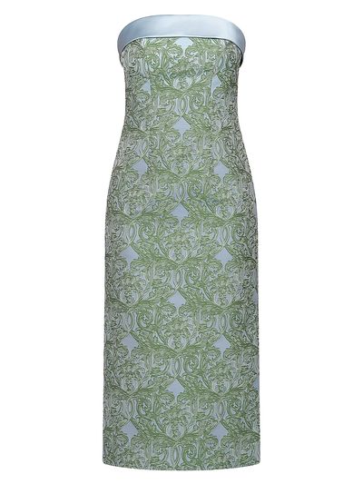 Kay Unger Women's Deborah Floral Tea-Length Dress