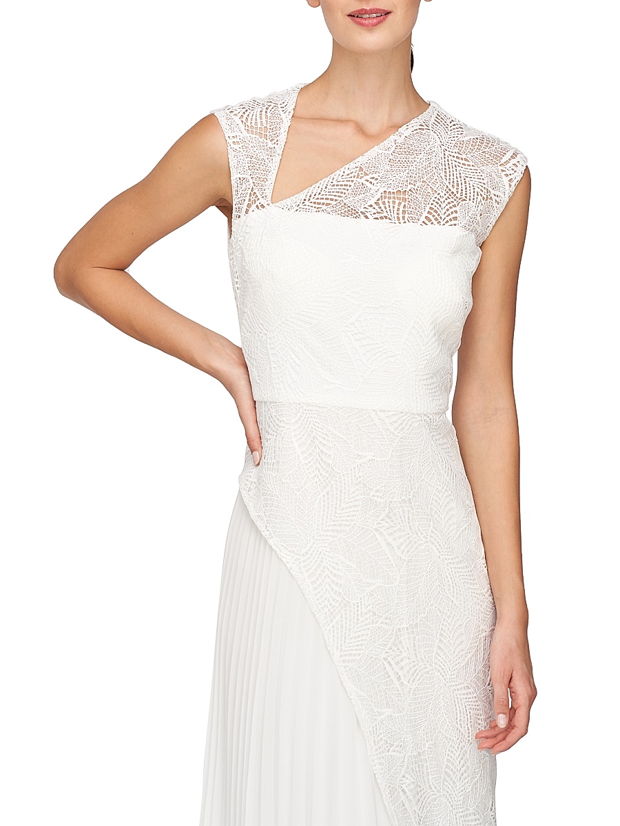 kay unger fishnet lace sheath dress Kay Unger Tatum Lace Sheath Dress In Sangria - 30% Off