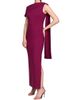 Kay Unger Women's Dominica Asymmetric Crepe Gown - 5