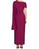 Kay Unger Women's Dominica Asymmetric Crepe Gown - 6