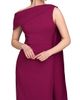 Kay Unger Women's Dominica Asymmetric Crepe Gown - 7
