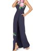 Kay Unger Women's Elani Hydrangea Walk-Thru Jumpsuit - 3