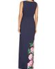Kay Unger Women's Elani Hydrangea Walk-Thru Jumpsuit - 4