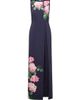 Kay Unger Women's Elani Hydrangea Walk-Thru Jumpsuit - 6