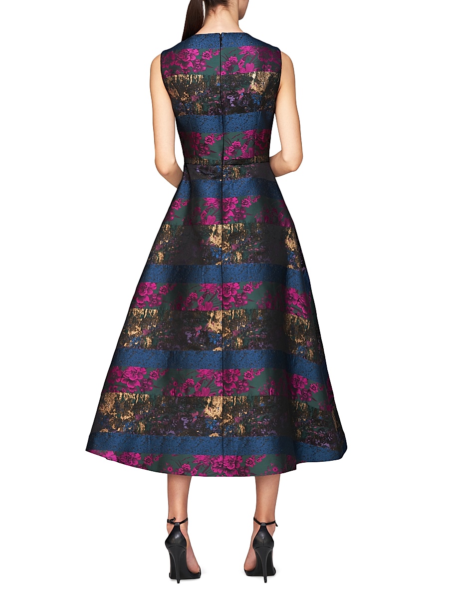 kay unger jacquard cocktail dress Kay Unger Women's June Tea Length Dress - Pink