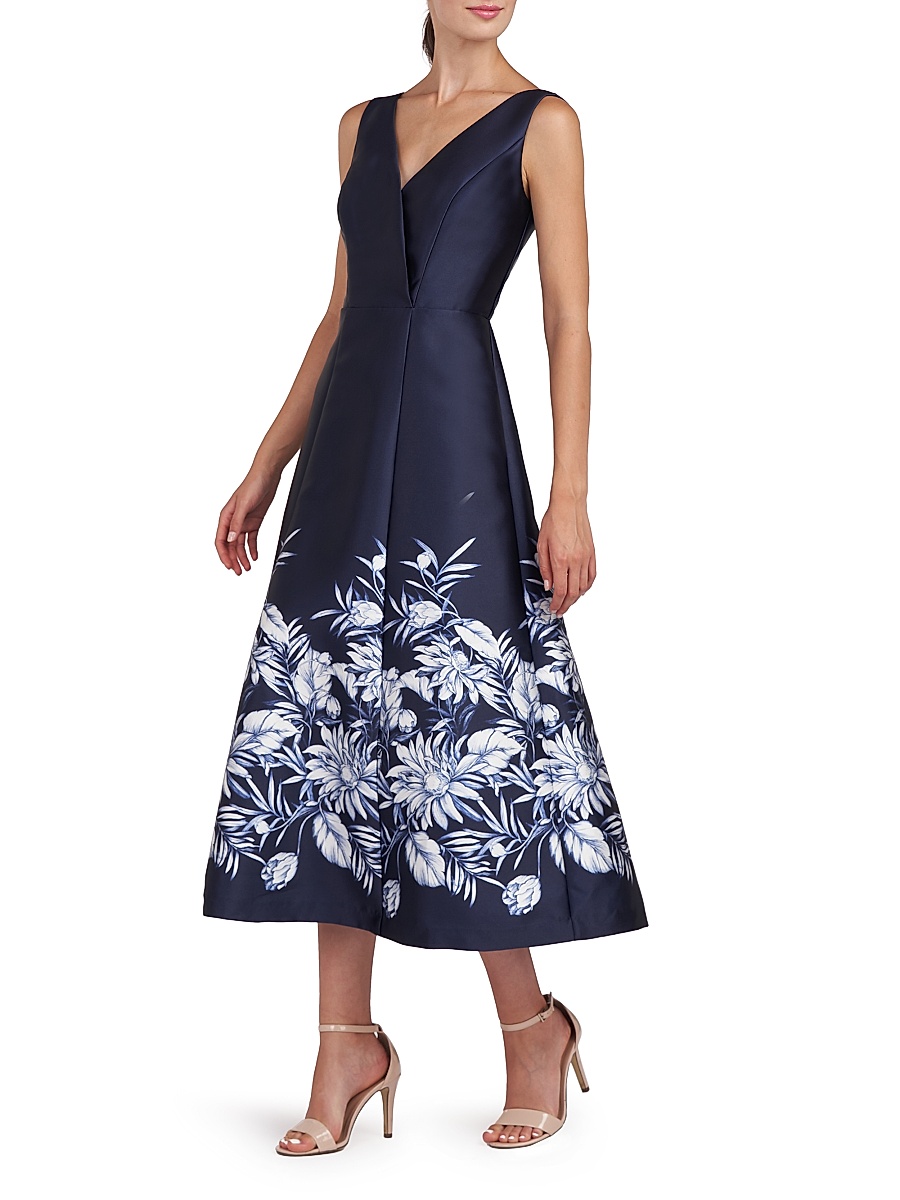 chinese dress ladies June Midi Dress – Kay Unger main image 1