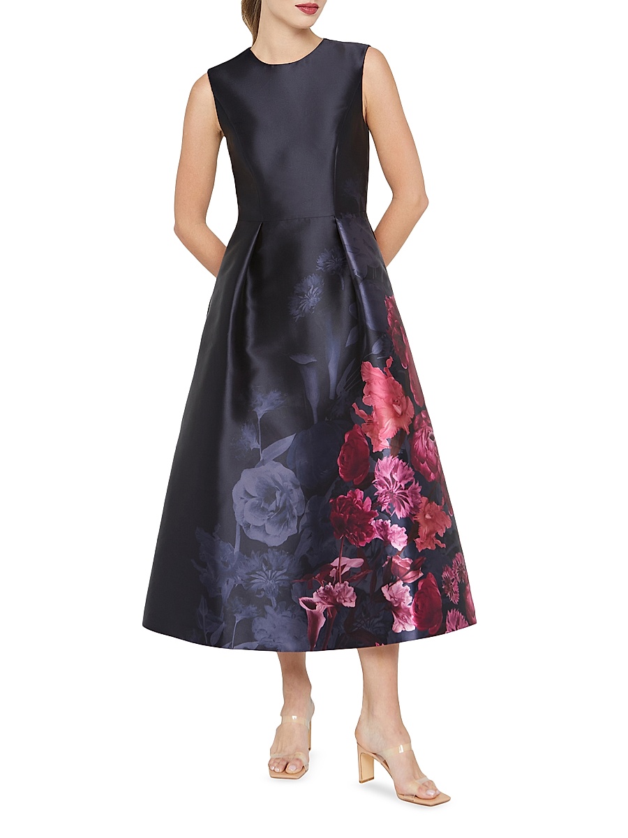 kay unger fit and flare dress Hourglass - Emerald Green Formal Dress main image 0