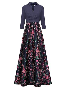 Kay Unger Women's Marceline Floral-Jacquard Shirtwaist Gown