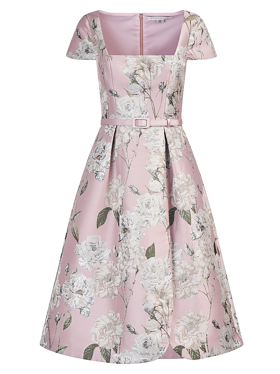 knee length dresses for ladies Nadia Midi Dress – Kay Unger main image 0