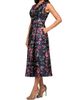 Kay Unger Women's Rhea Floral-Jacquard Midi Dress - 3