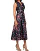 Kay Unger Women's Rhea Floral-Jacquard Midi Dress - 4