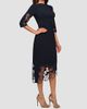 Kay Unger Women's Vanna Guipure Lace Midi-Dress - 3