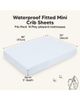 KeaBabies KeaBabies 2-Pack Isla [Protect+] Waterproof Mini Crib Sheets - 3