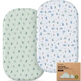 KeaBabies KeaBabies 2-Pack Lyra Muslin Bassinet Sheets - Maxi Cosi