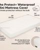 KeaBabies KeaBabies 2-Pack Mavy Protect+ Waterproof Mini Crib Mattress Protector - 2
