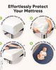 KeaBabies KeaBabies 2-Pack Mavy Protect+ Waterproof Mini Crib Mattress Protector - 3