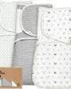 KeaBabies KeaBabies 3-Pack Lyra Muslin Swaddle Wraps - 1
