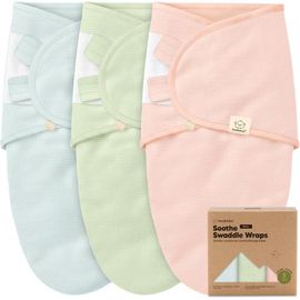 KeaBabies KeaBabies 3-Pack Soothe (Wren) Swaddle Wraps