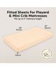 KeaBabies KeaBabies Soothe Fitted Mini Crib Sheet - 3