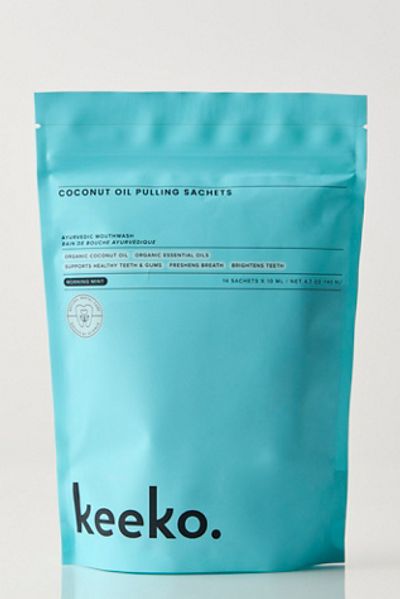 Keeko Keeko Morning Mint Oil Pulling Mouthwash Sachets