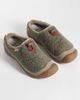 Keen Keen Howser fleece slides in dark olive-Green - 2