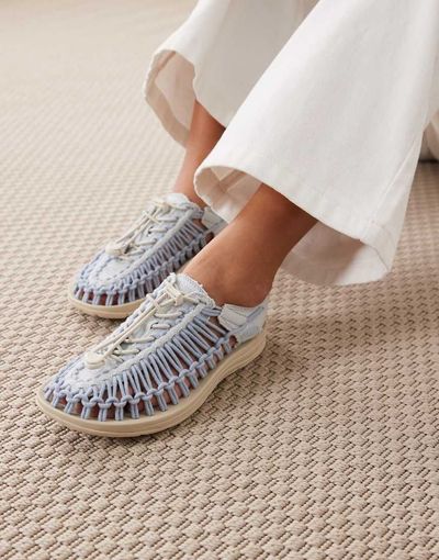 Keen Keen Uneek canvas sandals in light blue