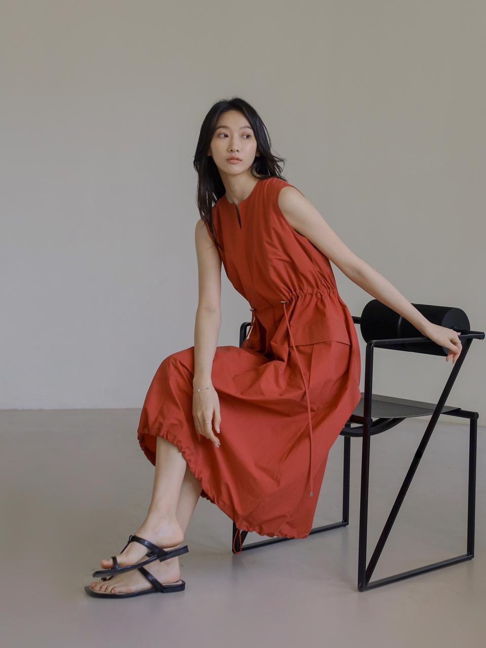 KELLY DONAHUE Balloon Sleeveless Long Dress