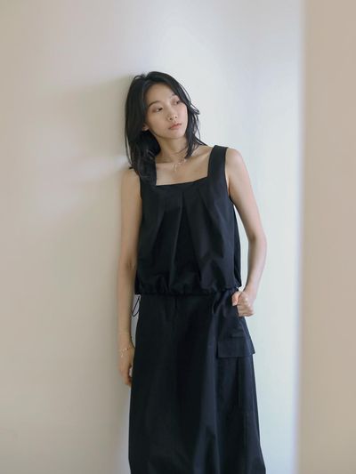 KELLY DONAHUE Cotton Balloon Sleeveless blouse