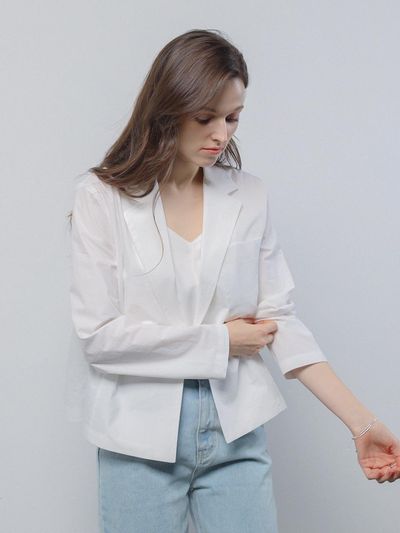 KELLY DONAHUE Cotton Double Open Jacket