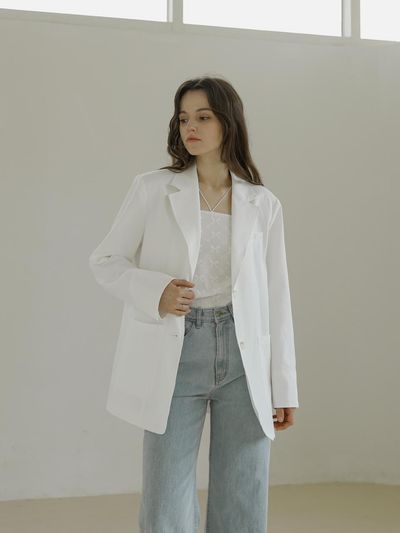 KELLY DONAHUE Cotton Tailored Jacket
