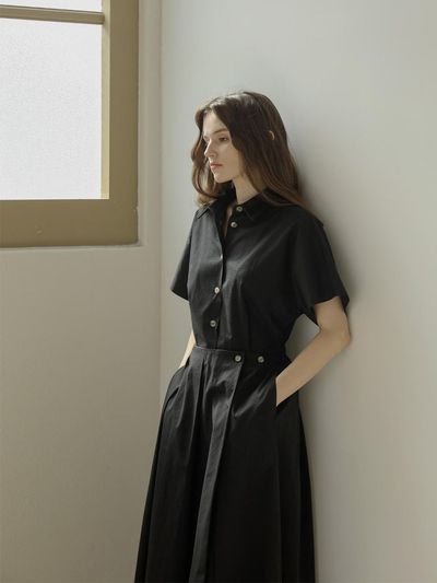 KELLY DONAHUE Cotton Wrap Dress