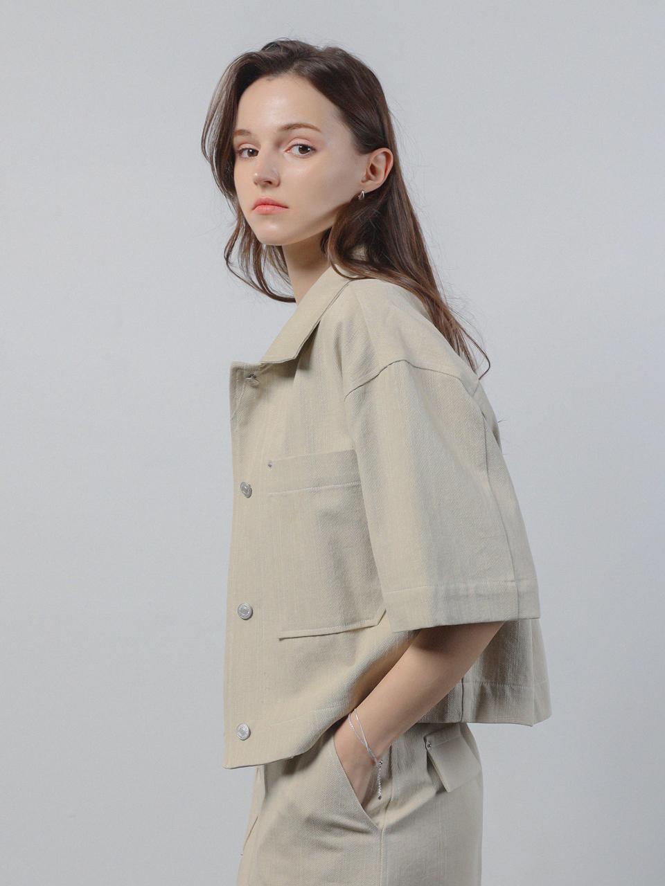 KELLY DONAHUE Half sleeve Cropped jacket