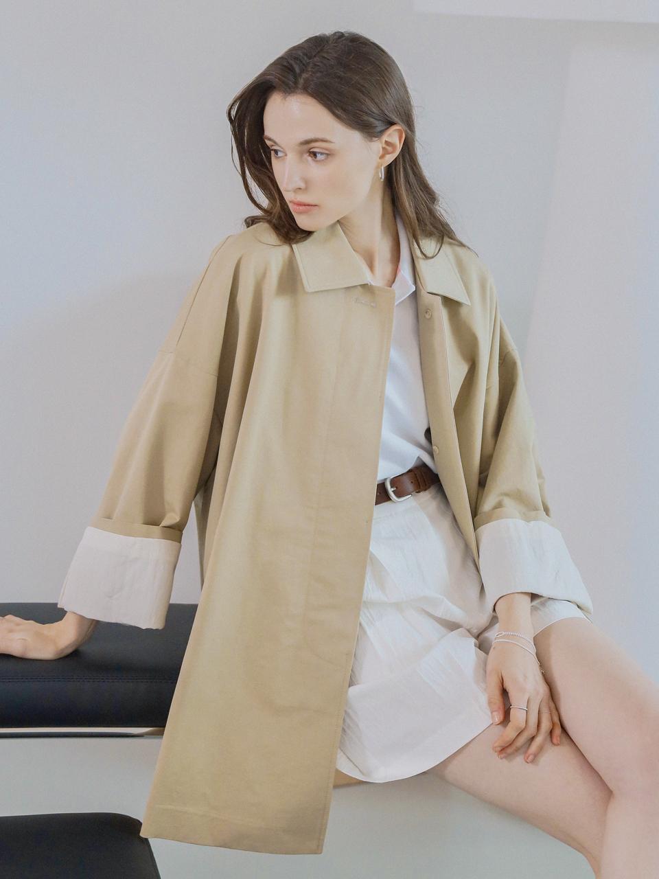 KELLY DONAHUE Hidden Half Trench Coat