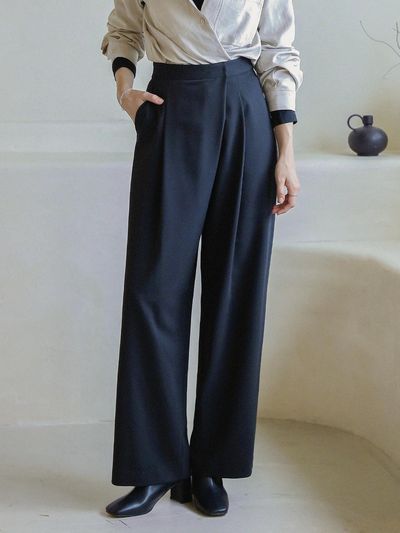 KELLY DONAHUE Signature wrap wide pants