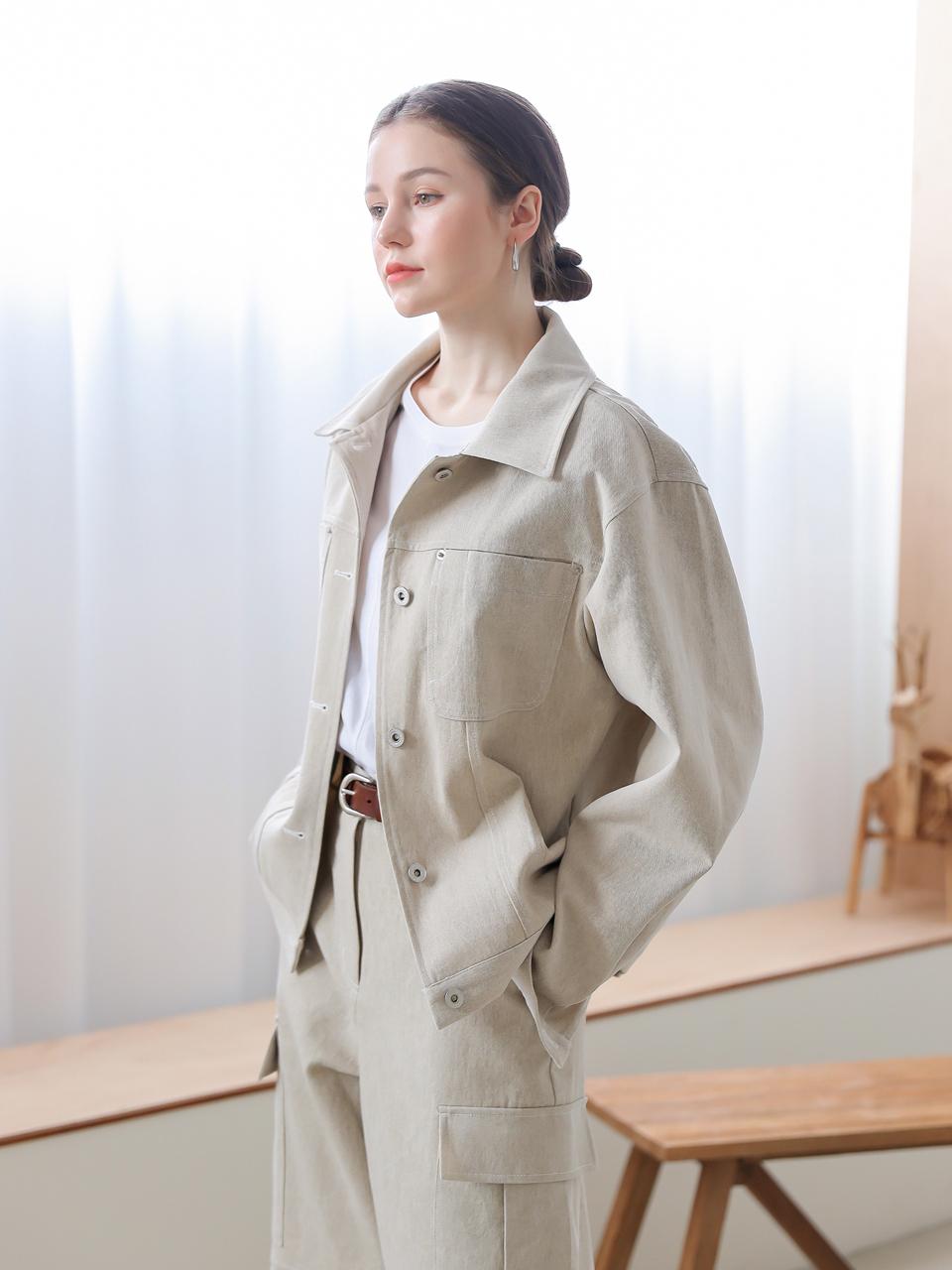 KELLY DONAHUE Soft Pigment Pocket Jacket