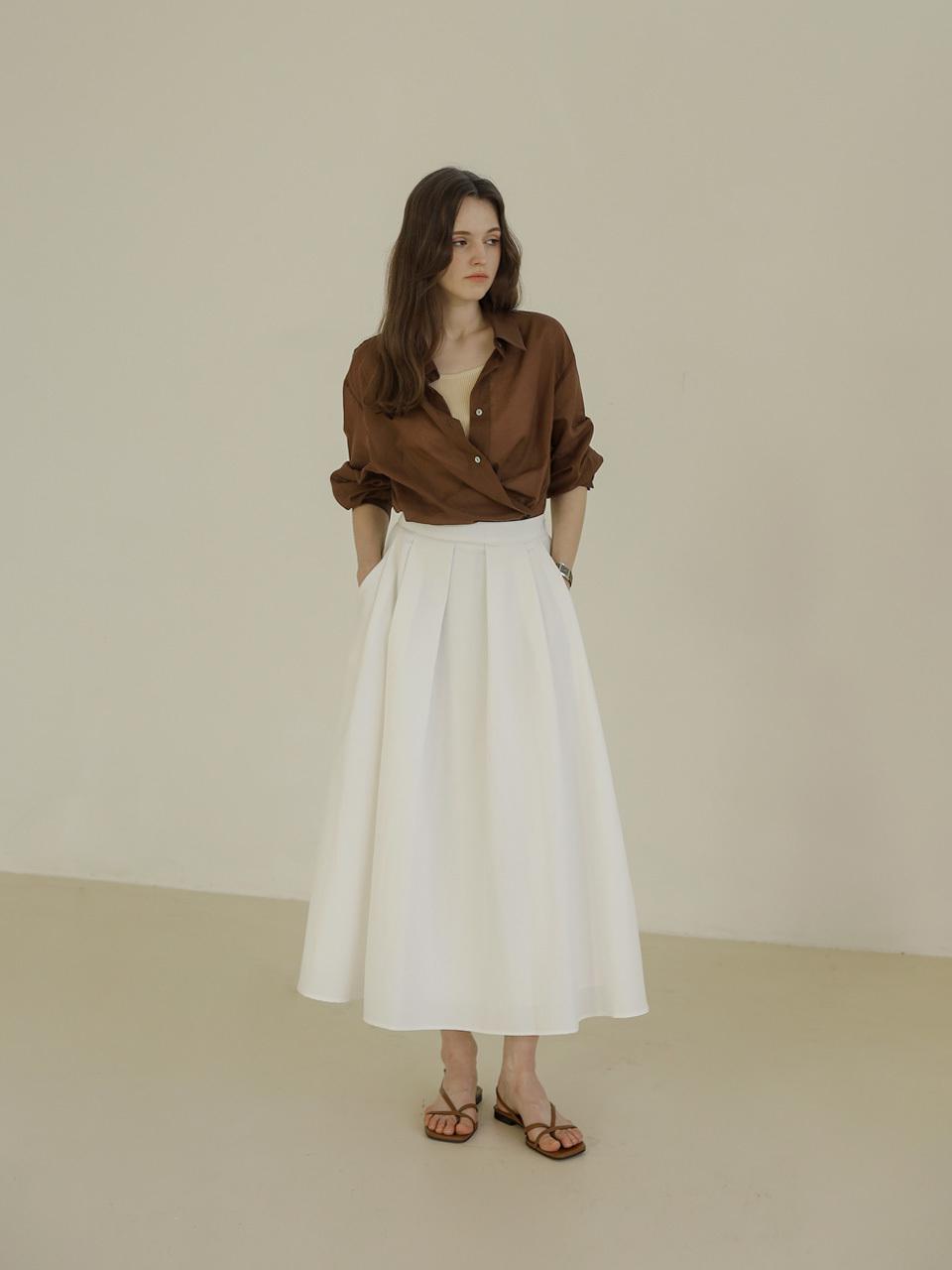 KELLY DONAHUE volume BANDING flared skirt